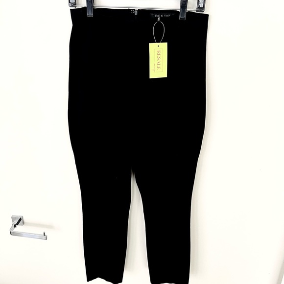 Rag & Bone Simone slim skinny pants black 10 - Picture 1 of 6